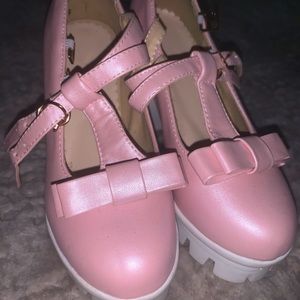 baby pink heels